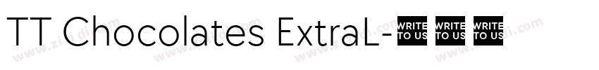 TT Chocolates ExtraL字体转换